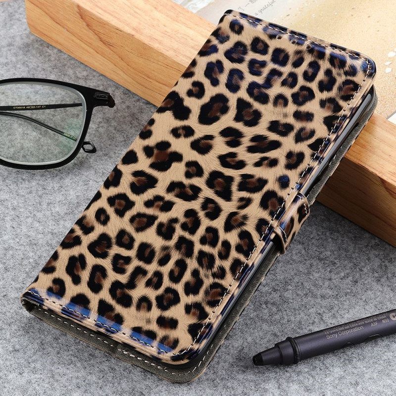 δερματινη θηκη Sony Xperia 10 IV Leopard Skin Effect